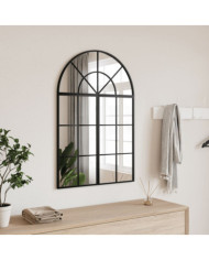 Miroir mural noir 60x90 cm arche fer | Mobilier & Déco