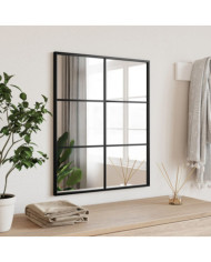 Miroir mural noir 50x60 cm rectangulaire fer | Mobilier & Déco