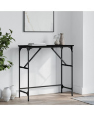 Table console noir 75x32x75 cm bois d'ingénierie | Mobilier & Déco
