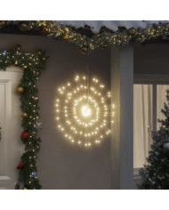 Étoile rayonnante de Noël 140 LED 2 pcs blanc chaud 17 cm | Mobilier & Déco
