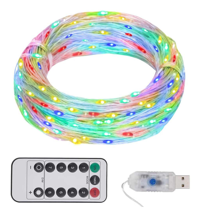 Guirlande LED avec 300 LED Multicolore 30 m | Mobilier & Déco