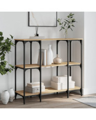 Table console chêne sonoma 102x35x90 cm bois d'ingénierie | Mobilier & Déco