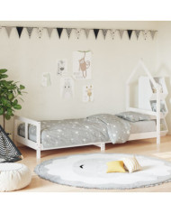 Cadre de lit pour enfants blanc 80x200 cm bois de pin massif | Mobilier & Déco