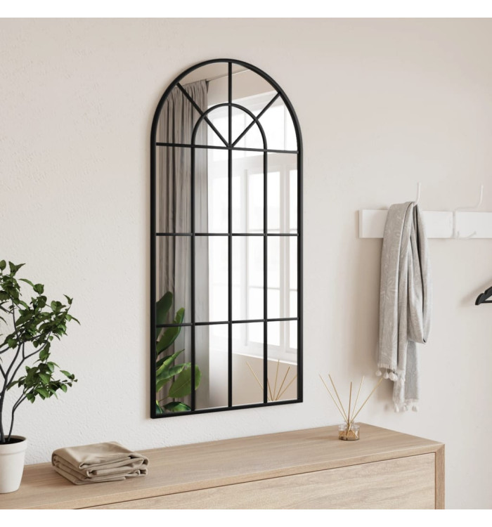 Miroir mural noir 50x100 cm arche fer | Mobilier & Déco