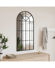 Miroir mural noir 50x100 cm arche fer | Mobilier & Déco