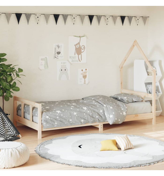 Cadre de lit pour enfants 90x200 cm bois de pin massif | Mobilier & Déco