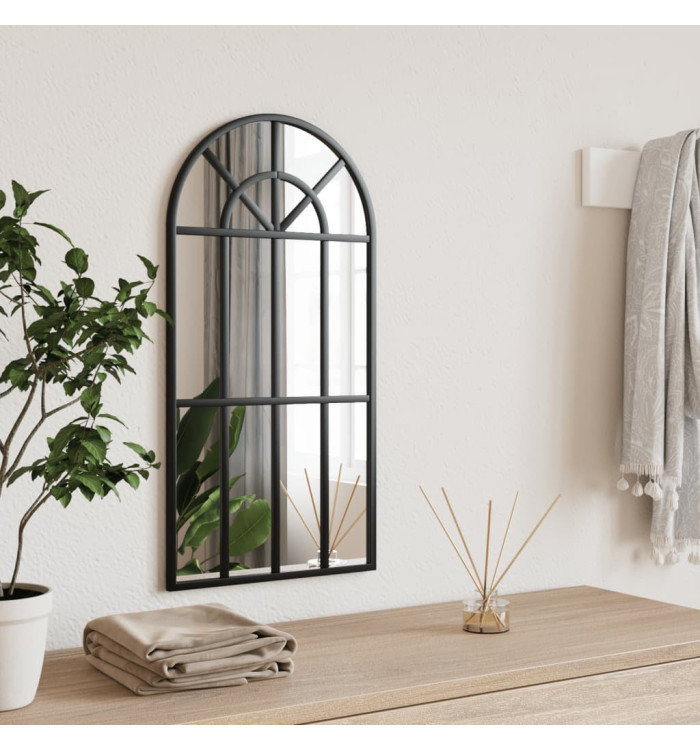 Miroir mural noir 30x60 cm arche fer | Mobilier & Déco