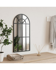 Miroir mural noir 30x60 cm arche fer | Mobilier & Déco