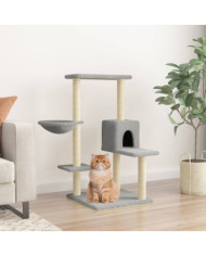 Arbre à chat avec griffoirs en sisal Gris clair 95 cm | Mobilier & Déco