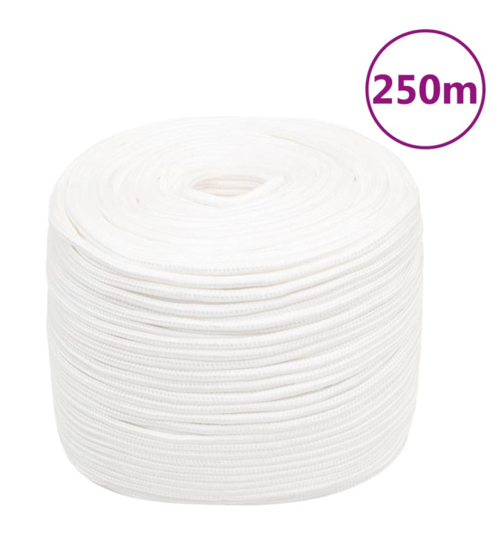 Corde de bateau Blanc complet 6 mm 250 m Polypropylène | Mobilier & Déco