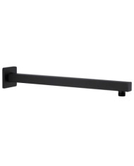 Bras de support de douche Carré Inox 201 Noir 40 cm | Mobilier & Déco