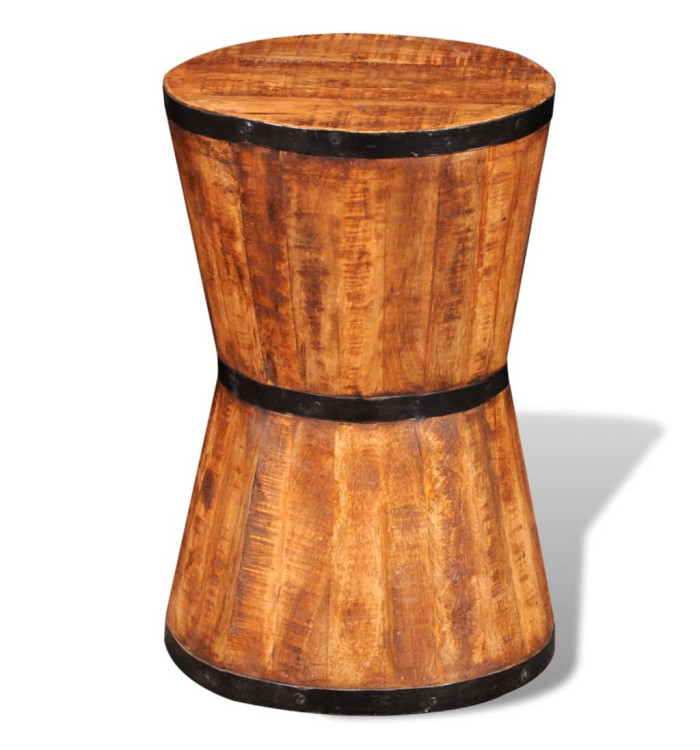Tabouret sablier Bois de manguier brut | Mobilier & Déco