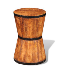 Tabouret sablier Bois de manguier brut | Mobilier & Déco