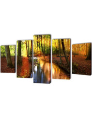 Set de toiles murales imprimées Forêt 100 x 50 cm | Mobilier & Déco