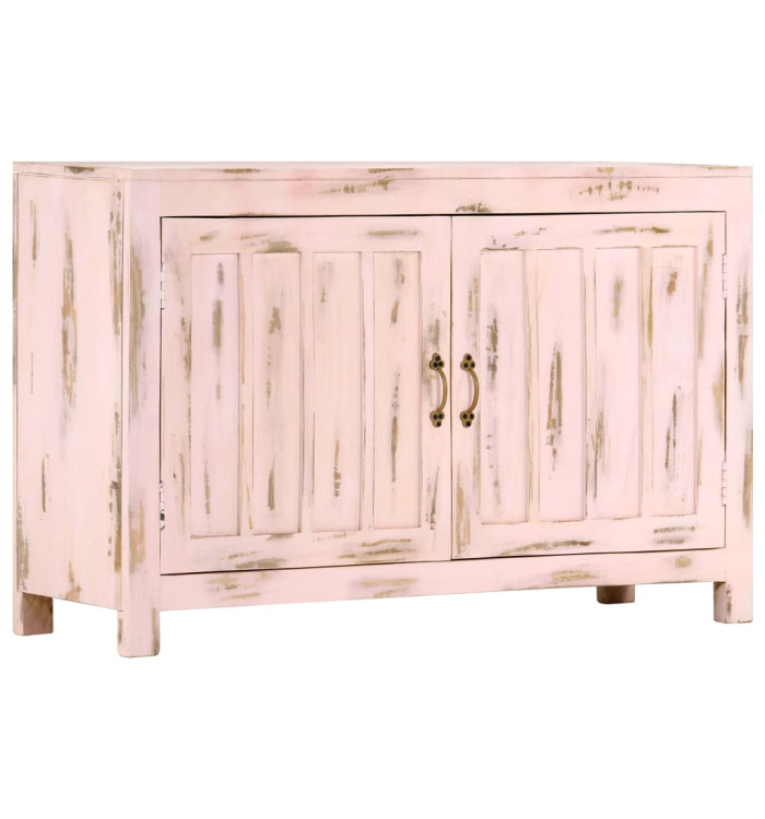 Buffet Rose clair 110x35x70 cm Bois de manguier massif | Mobilier & Déco
