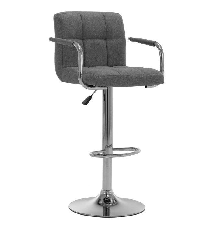 Tabouret de bar Gris clair Tissu | Mobilier & Déco