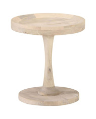 Table d'appoint Ø40x45 cm Bois de manguier massif | Mobilier & Déco