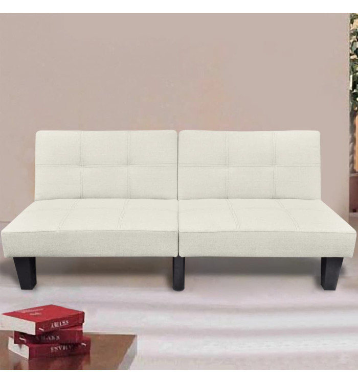 Canapé-lit réglable beige | Mobilier & Déco