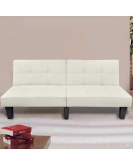 Canapé-lit réglable beige | Mobilier & Déco