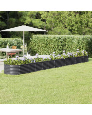Lit surélevé de jardin Acier enduit de poudre Anthracite | Mobilier & Déco