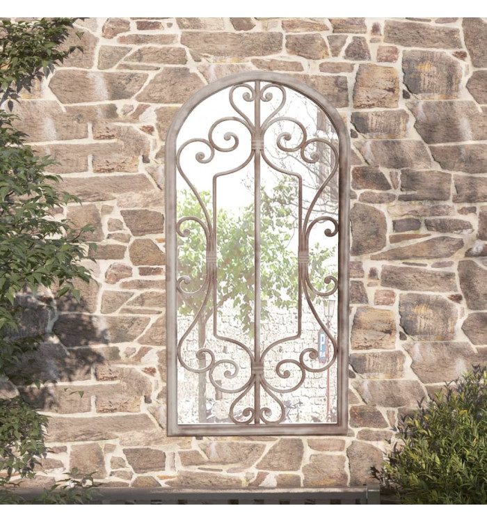 Miroir de jardin Sable 70x30 cm Fer pour utilisation extérieure | Mobilier & Déco