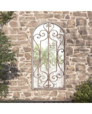Miroir de jardin Sable 70x30 cm Fer pour utilisation extérieure | Mobilier & Déco