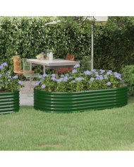 Lit surélevé de jardin Acier enduit de poudre 175x100x36cm Vert | Mobilier & Déco