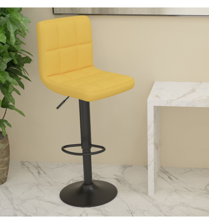Tabouret de bar Jaune moutarde Tissu | Mobilier & Déco