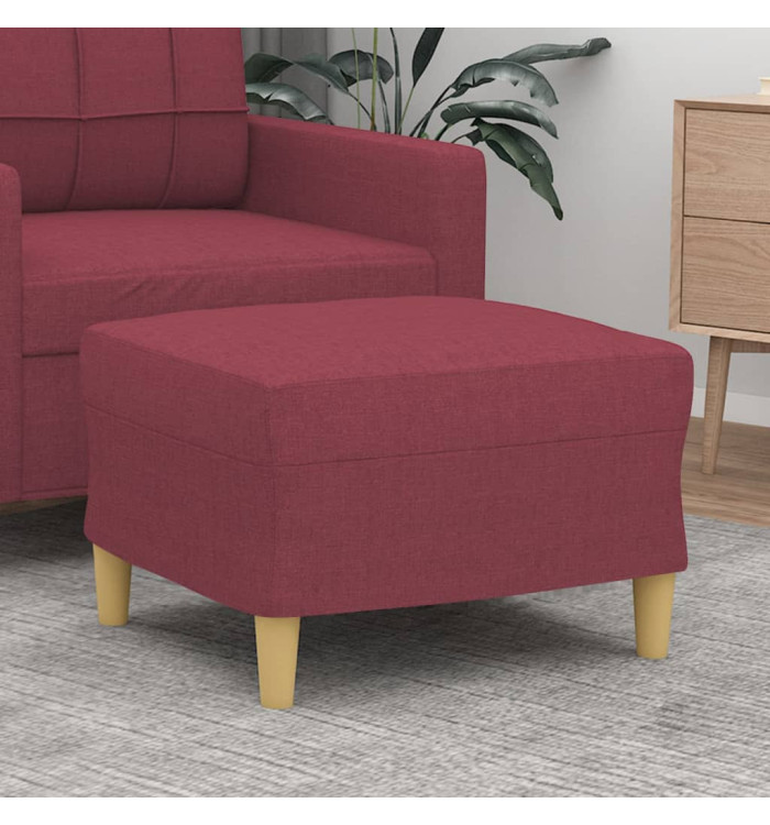 Repose-pied Rouge bordeaux 60x50x41 cm Tissu | Mobilier & Déco