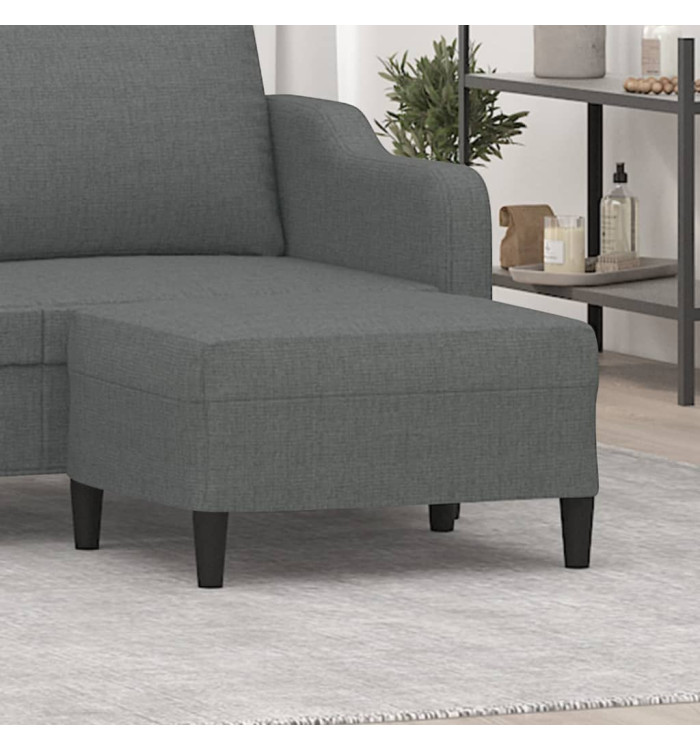 Repose-pied Gris foncé 70x55x41 cm Tissu | Mobilier & Déco
