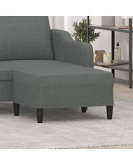 Repose-pied Gris foncé 70x55x41 cm Tissu | Mobilier & Déco