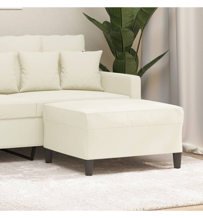 Repose-pied Crème 70x55x41 cm Velours | Mobilier & Déco