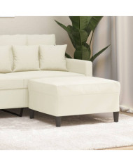 Repose-pied Crème 70x55x41 cm Velours | Mobilier & Déco