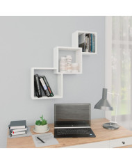 Étagères murales cubiques Blanc 68x15x68 cm Bois d'ingénierie | Mobilier & Déco