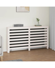 Cache-radiateur Blanc 153x19x84 cm Bois massif de pin | Mobilier & Déco