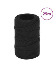 Corde de bateau Noir complet 2 mm 25 m Polypropylène | Mobilier & Déco