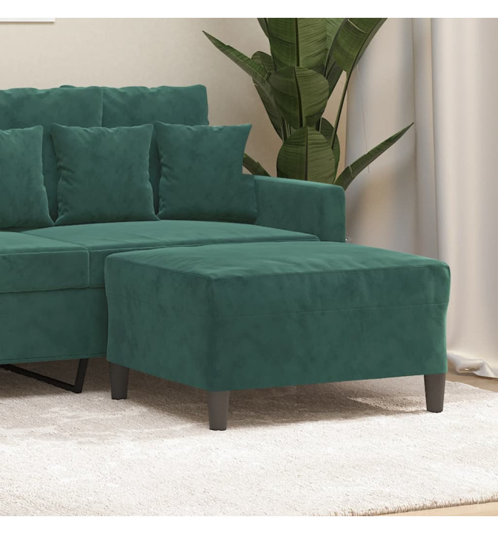 Repose-pied Vert foncé 70x55x41 cm Velours | Mobilier & Déco