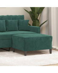 Repose-pied Vert foncé 70x55x41 cm Velours | Mobilier & Déco