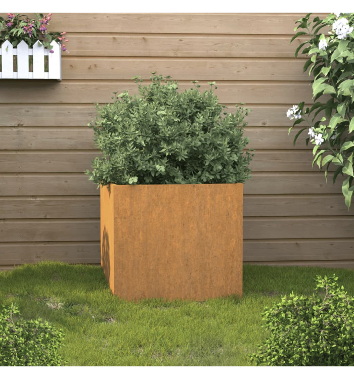 Jardinière 32x30x29 cm acier corten | Mobilier & Déco
