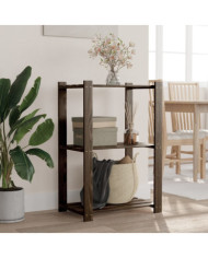 Support de rangement à 3 niveaux noir 60x38x90 cm bois pin | Mobilier & Déco