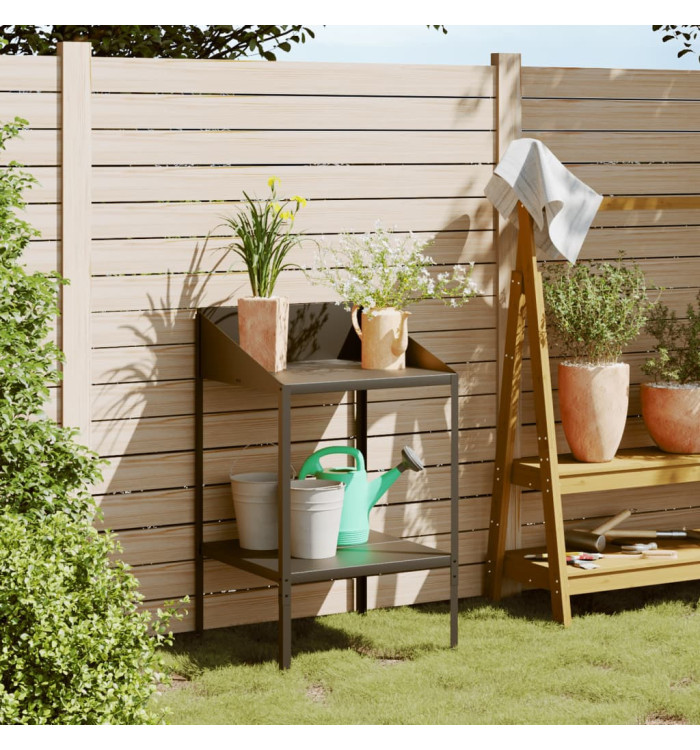 Support pour plantes anthracite 56,5x54,5x100cm acier galvanisé | Mobilier & Déco