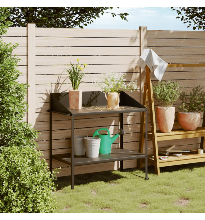 Support pour plantes anthracite 100x54,5x100 cm acier galvanisé | Mobilier & Déco