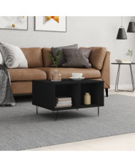 Table basse Noir 60x50x36,5 cm Bois d'ingénierie | Mobilier & Déco