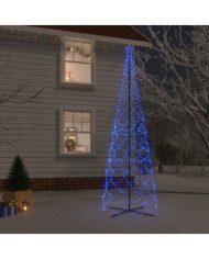 Arbre de Noël cône 1400 LED Bleues 160x500 cm | Mobilier & Déco