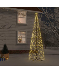 Arbre de Noël cône 1400 LED Blanc chaud 160x500 cm | Mobilier & Déco