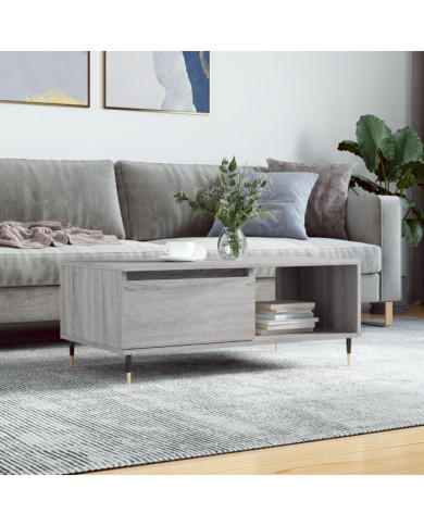 Table basse Sonoma gris 90x50x36,5 cm Bois d'ingénierie | Mobilier & Déco