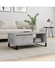 Table basse Gris béton 90x50x36,5 cm Bois d'ingénierie | Mobilier & Déco
