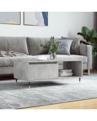 Table basse Gris béton 90x50x36,5 cm Bois d'ingénierie | Mobilier & Déco