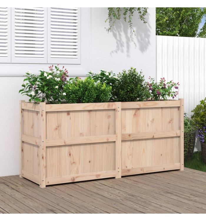 Jardinière 150x50x70 cm bois de pin massif | Mobilier & Déco
