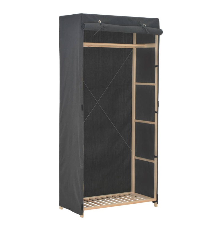 Garde-robe Gris 79 x 40 x 170 cm Tissu | Mobilier & Déco